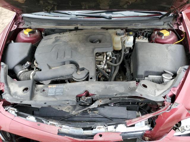 1G1ZE5E16BF324912 - 2011 CHEVROLET MALIBU LTZ მუქწითელი ფოტო 11