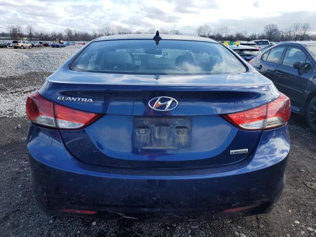 KMHDH4AE5DU579766 - 2013 HYUNDAI ELANTRA GLS BLUE photo 6