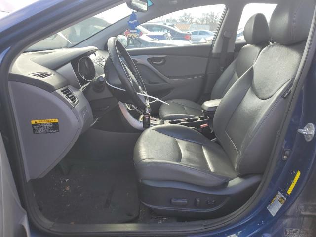 KMHDH4AE5DU579766 - 2013 HYUNDAI ELANTRA GLS BLUE photo 7