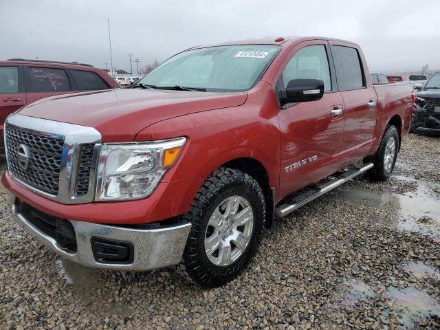 1N6AA1EJ5JN505641 - 2018 NISSAN TITAN S MAROON photo 1