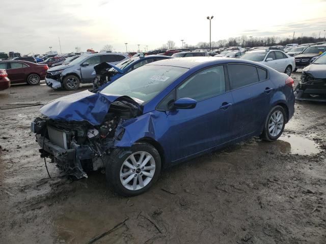 3KPFL4A79HE132150 - 2017 KIA FORTE LX BLUE photo 1