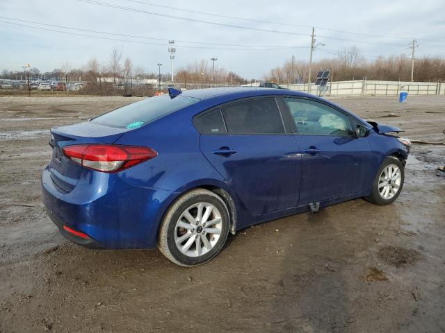 3KPFL4A79HE132150 - 2017 KIA FORTE LX BLUE photo 3