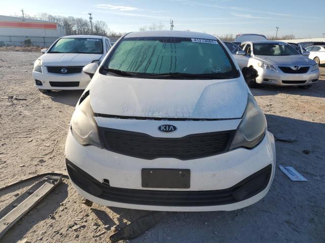 KNADM4A39E6349567 - 2014 KIA RIO LX WHITE photo 5