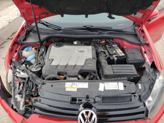 WVWDM7AJ2CW126044 - 2012 VOLKSWAGEN GOLF RED photo 11