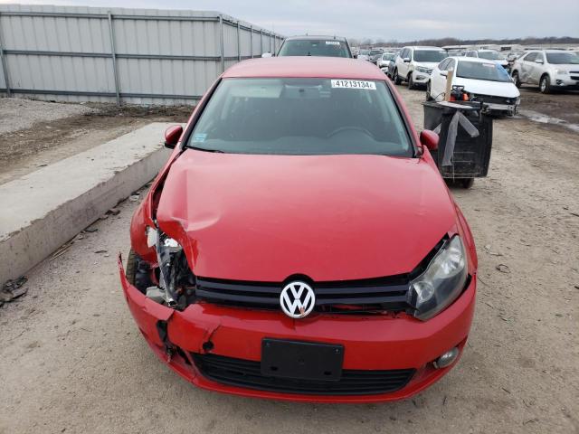 WVWDM7AJ2CW126044 - 2012 VOLKSWAGEN GOLF RED photo 5