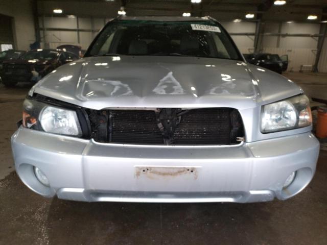 JF1SG65605H737217 - 2005 SUBARU FORESTER 2.5XS ვერცხლისფერი ფოტო 5