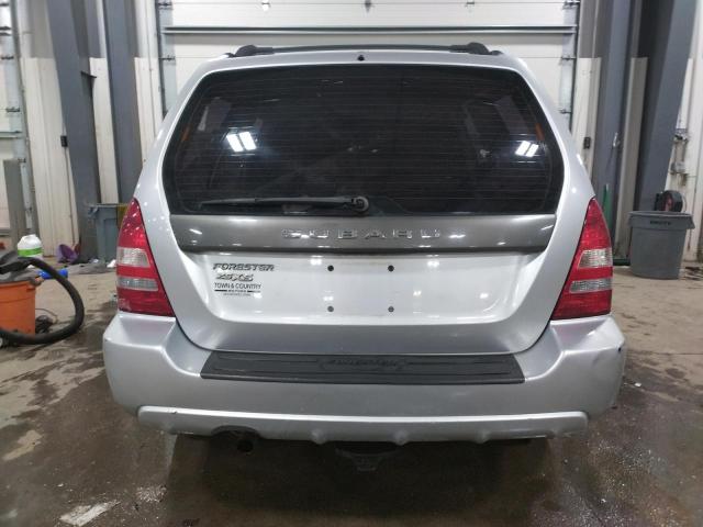 JF1SG65605H737217 - 2005 SUBARU FORESTER 2.5XS SILVER photo 6