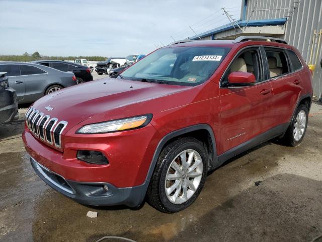 1C4PJLDBXHW522054 - 2017 JEEP CHEROKEE LIMITED RED photo 1