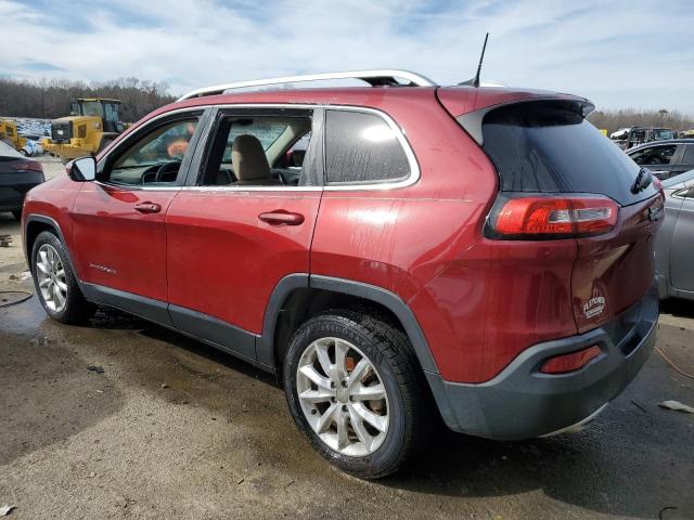 1C4PJLDBXHW522054 - 2017 JEEP CHEROKEE LIMITED RED photo 2