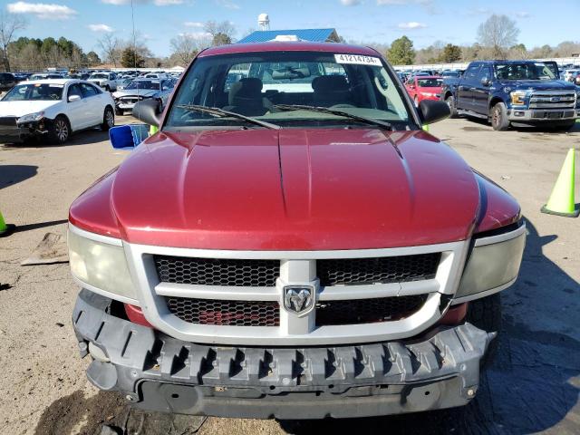 1D7RE3GK3BS636121 - 2011 DODGE DAKOTA SLT RED photo 5