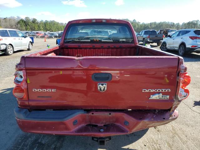 1D7RE3GK3BS636121 - 2011 DODGE DAKOTA SLT RED photo 6