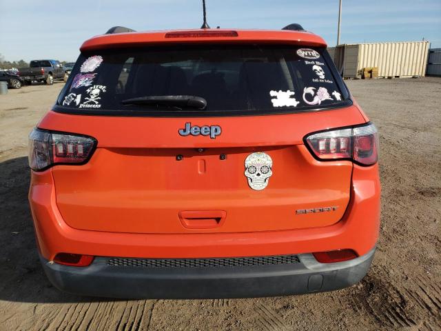 3C4NJCABXJT204488 - 2018 JEEP COMPASS SPORT ORANGE photo 6