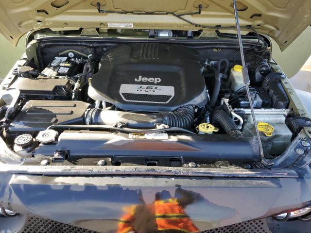 1C4BJWDG2DL660836 - 2013 JEEP WRANGLER U SPORT მწვანე ფოტო 11
