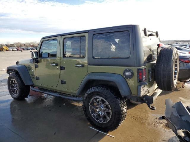 1C4BJWDG2DL660836 - 2013 JEEP WRANGLER U SPORT მწვანე ფოტო 2