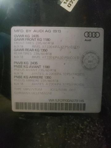 WA1LFCFP0DA079195 - 2013 AUDI Q5 PREMIUM PLUS BLACK photo 14