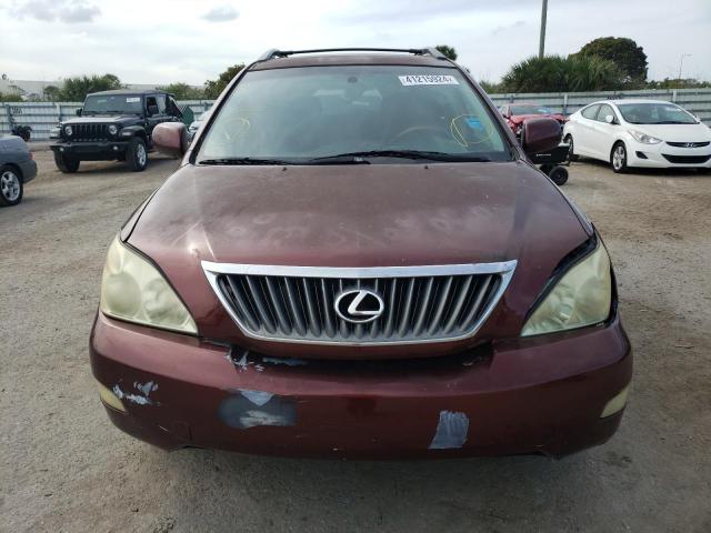 JTJGK31U380013930 - 2008 LEXUS RX 350 BURGUNDY photo 5