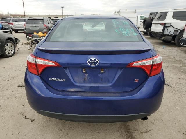 2T1BURHE0GC730752 - 2016 TOYOTA COROLLA L BLUE photo 6