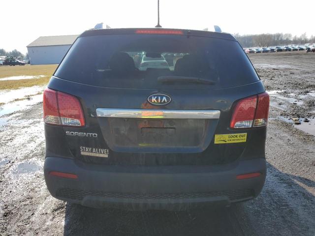 5XYKT3A60DG421592 - 2013 KIA SORENTO LX BLACK photo 6