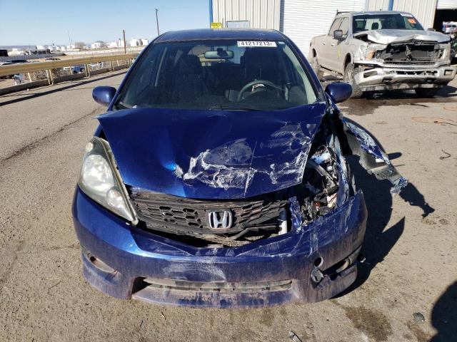 JHMGE8H55CC027257 - 2012 HONDA FIT SPORT BLUE photo 5