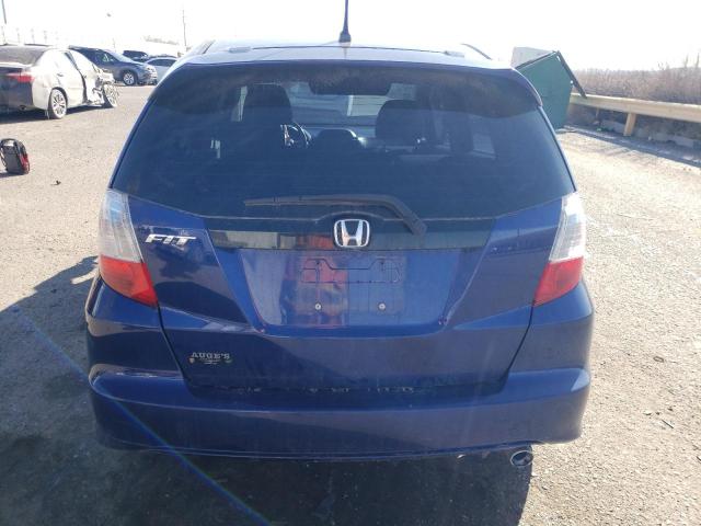 JHMGE8H55CC027257 - 2012 HONDA FIT SPORT BLUE photo 6