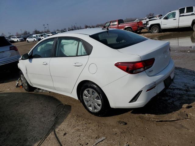 3KPA24AD3NE509120 - 2022 KIA RIO LX WHITE photo 2