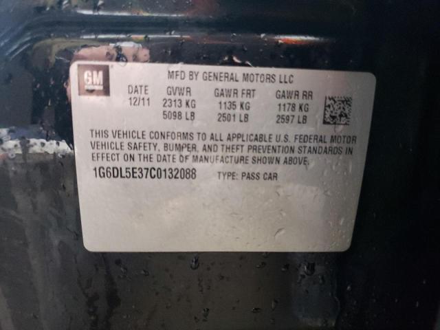 1G6DL5E37C0132088 - 2012 CADILLAC CTS PERFORMANCE COLLECTION Черный фото 12