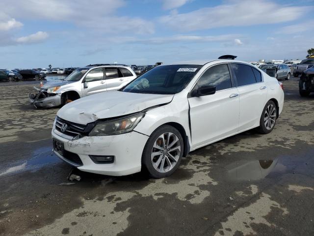 1HGCR2F54FA128330 - 2015 HONDA ACCORD SPORT WHITE photo 1