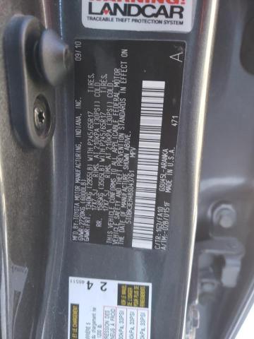 5TDBK3EH4BS043761 - 2011 TOYOTA HIGHLANDER BASE Сұр фото 13