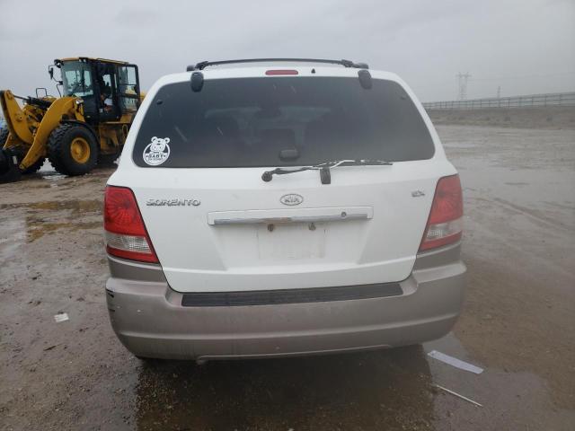 KNDJD733755454991 - 2005 KIA SORENTO EX WHITE photo 6