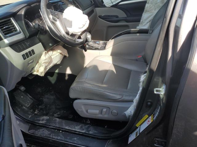 5TDKKRFH6FS054719 - 2015 TOYOTA HIGHLANDER XLE Grafit foto 7