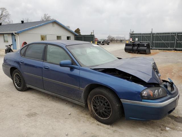 2G1WF52E859342929 - 2005 CHEVROLET IMPALA BLUE photo 4