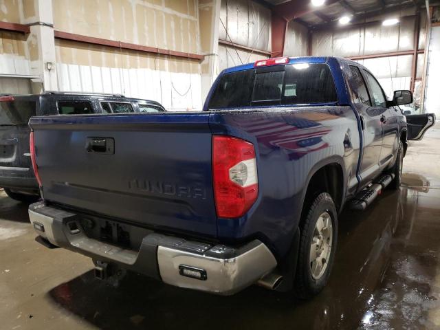 5TFUY5F19FX459440 - 2015 TOYOTA TUNDRA DOUBLE CAB SR/SR5 BLUE photo 3