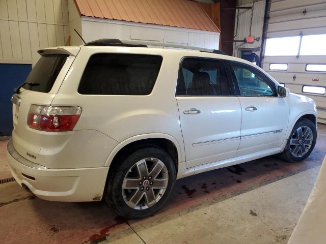 1GKKVTED4BJ298139 - 2011 GMC ACADIA DENALI WHITE photo 3