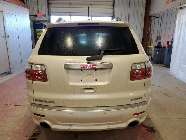 1GKKVTED4BJ298139 - 2011 GMC ACADIA DENALI WHITE photo 6