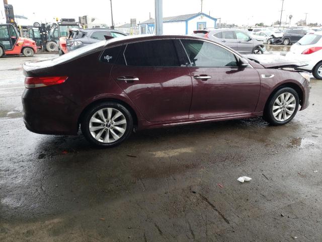 5XXGU4L31GG093913 - 2016 KIA OPTIMA EX BURGUNDY photo 3