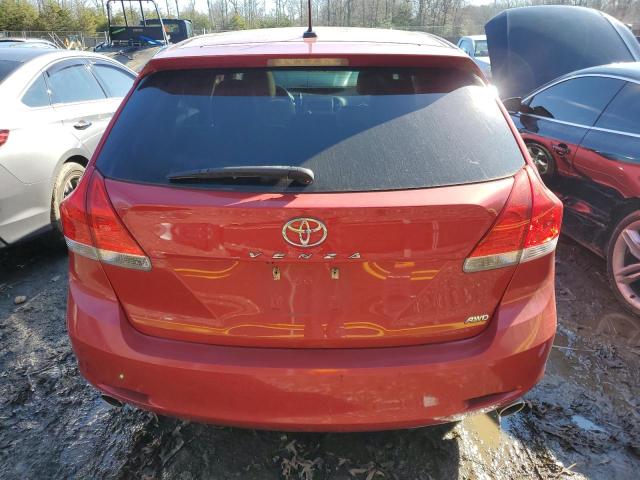 4T3BK3BB4BU049770 - 2011 TOYOTA VENZA RED photo 6