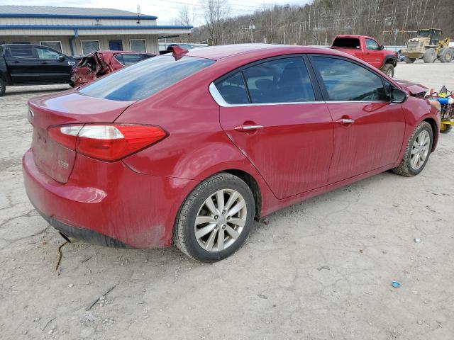 KNAFX4A88F5307376 - 2015 KIA FORTE EX RED photo 3