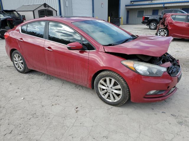 KNAFX4A88F5307376 - 2015 KIA FORTE EX RED photo 4