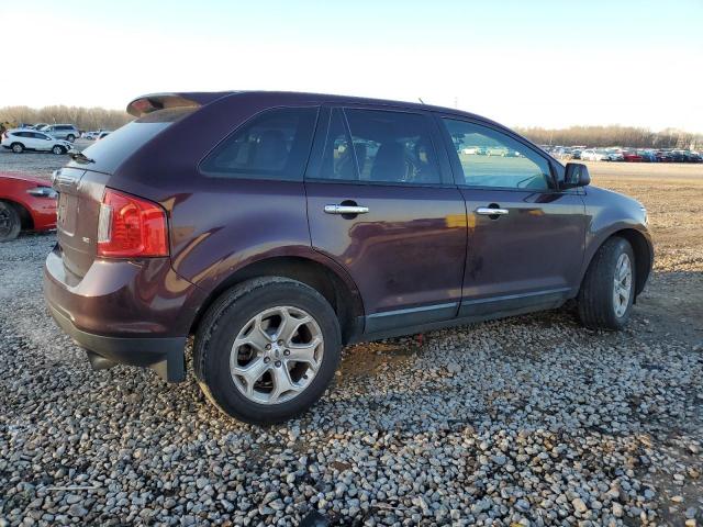 2FMDK3JC9BBA12165 - 2011 FORD EDGE SEL BURGUNDY photo 3