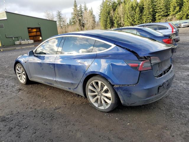 5YJ3E1EA2JF059964 - 2018 TESLA MODEL 3 BLUE photo 2