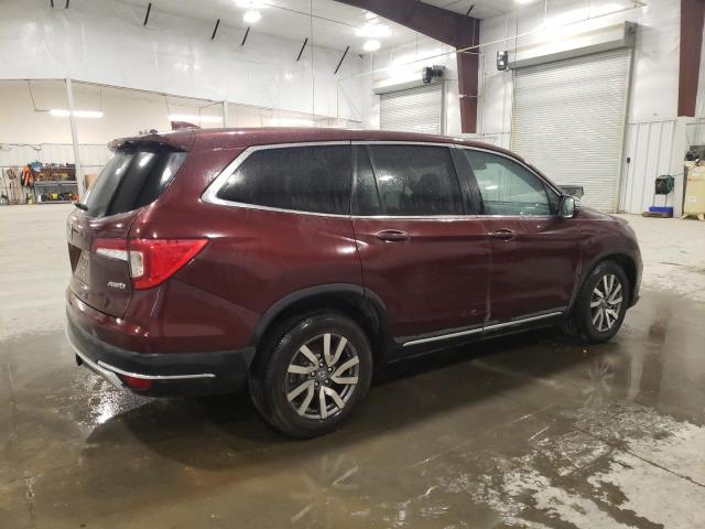 5FNYF6H52MB060650 - 2021 HONDA PILOT EXL MAROON photo 3