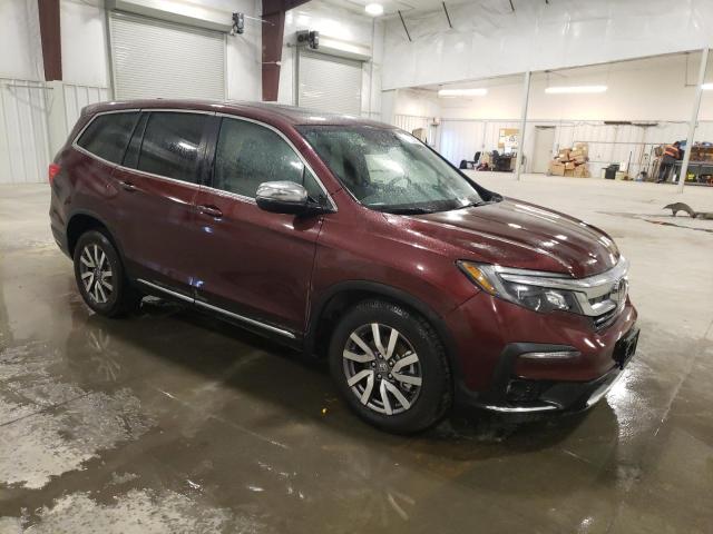 5FNYF6H52MB060650 - 2021 HONDA PILOT EXL MAROON photo 4