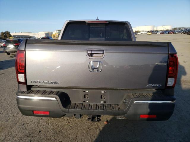 5FPYK3F58KB033311 - 2019 HONDA RIDGELINE RTL GRAY photo 6