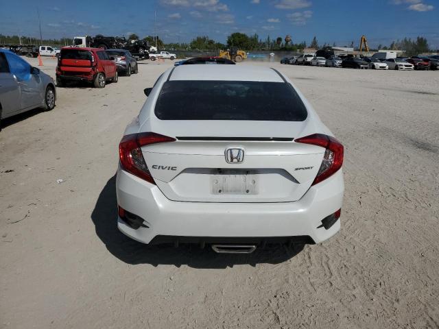 2HGFC2F81LH510790 - 2020 HONDA CIVIC SPORT WHITE photo 6