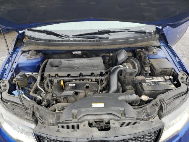 KNAFW6A38C5552547 - 2012 KIA FORTE SX BLUE photo 11