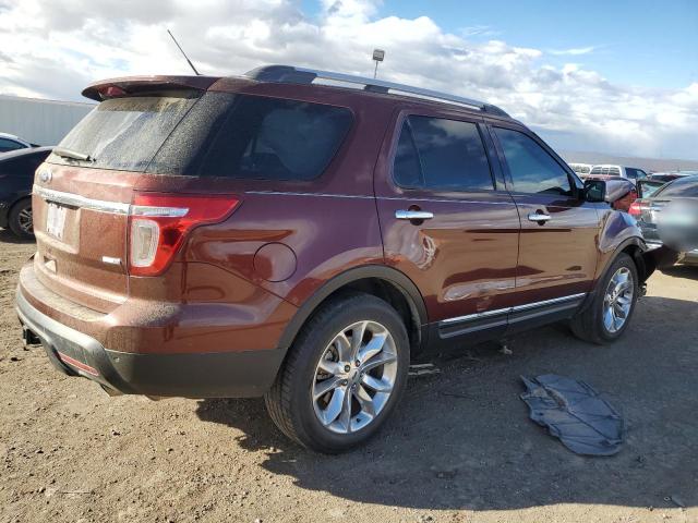 1FM5K8D87FGA86529 - 2015 FORD EXPLORER XLT BURGUNDY photo 3