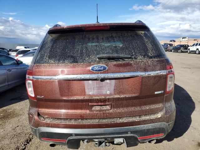 1FM5K8D87FGA86529 - 2015 FORD EXPLORER XLT BURGUNDY photo 6