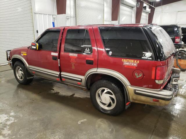 1GNDT13W8X2223875 - 1999 CHEVROLET BLAZER RED photo 2