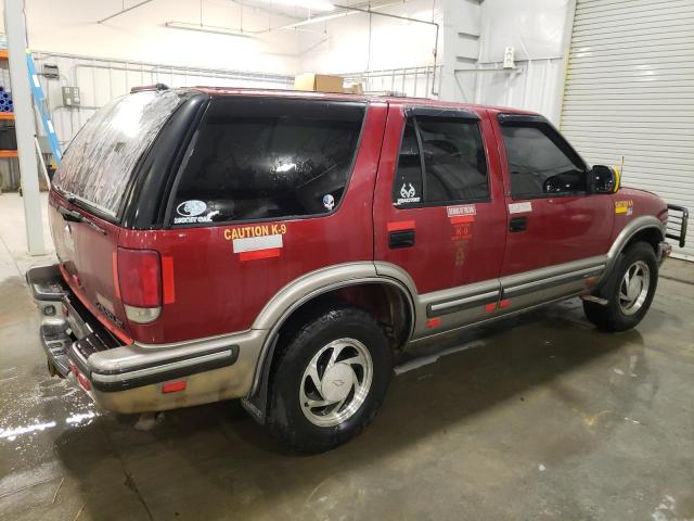 1GNDT13W8X2223875 - 1999 CHEVROLET BLAZER RED photo 3