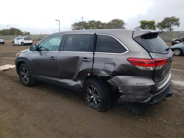 5TDZZRFH8KS297792 - 2019 TOYOTA HIGHLANDER LE GRAY photo 2